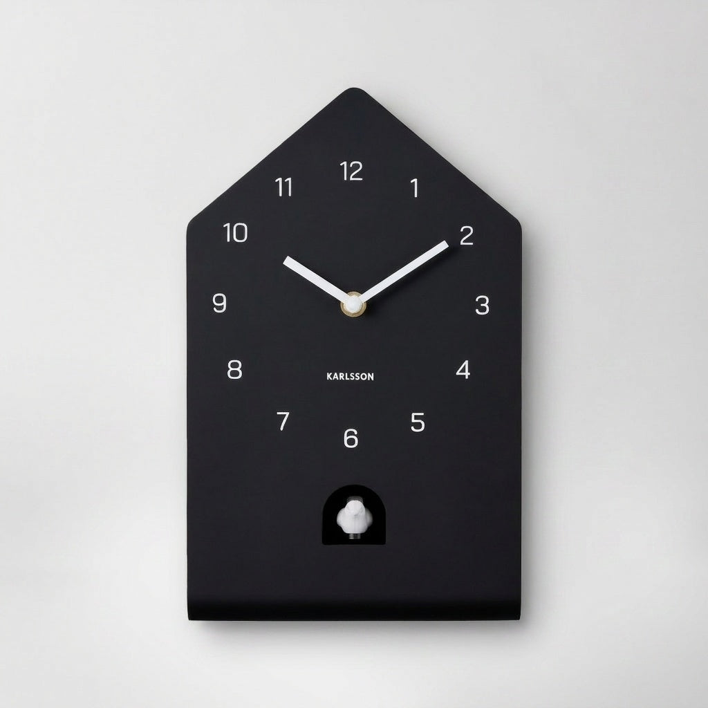 Black bird sound clock
