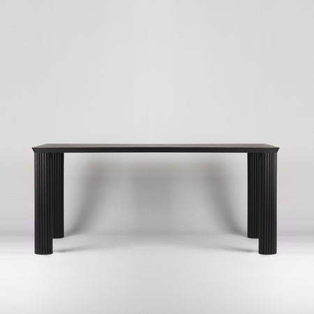 Baldr Black Rectangle Dining Table Small
