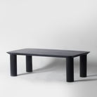 Black Ribbed Coffee Table