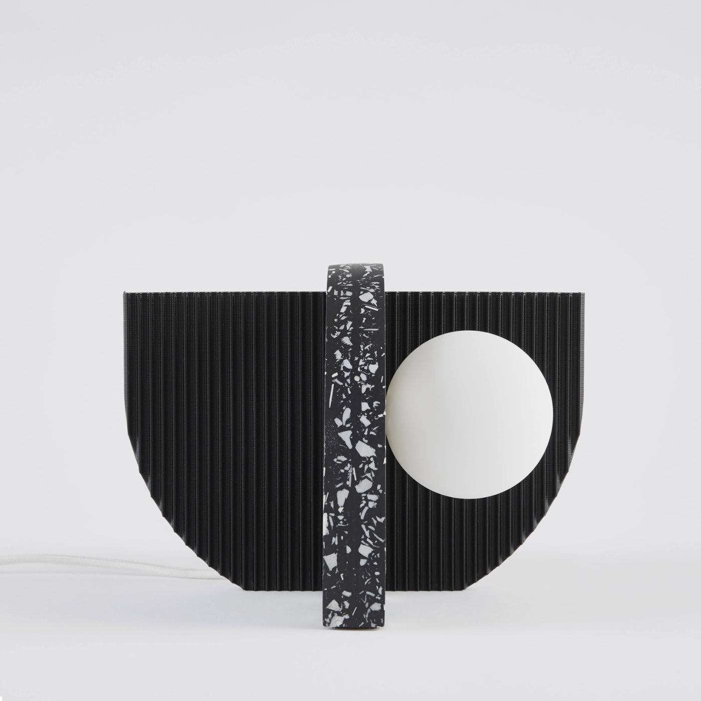 Black Abstract Table Lamp