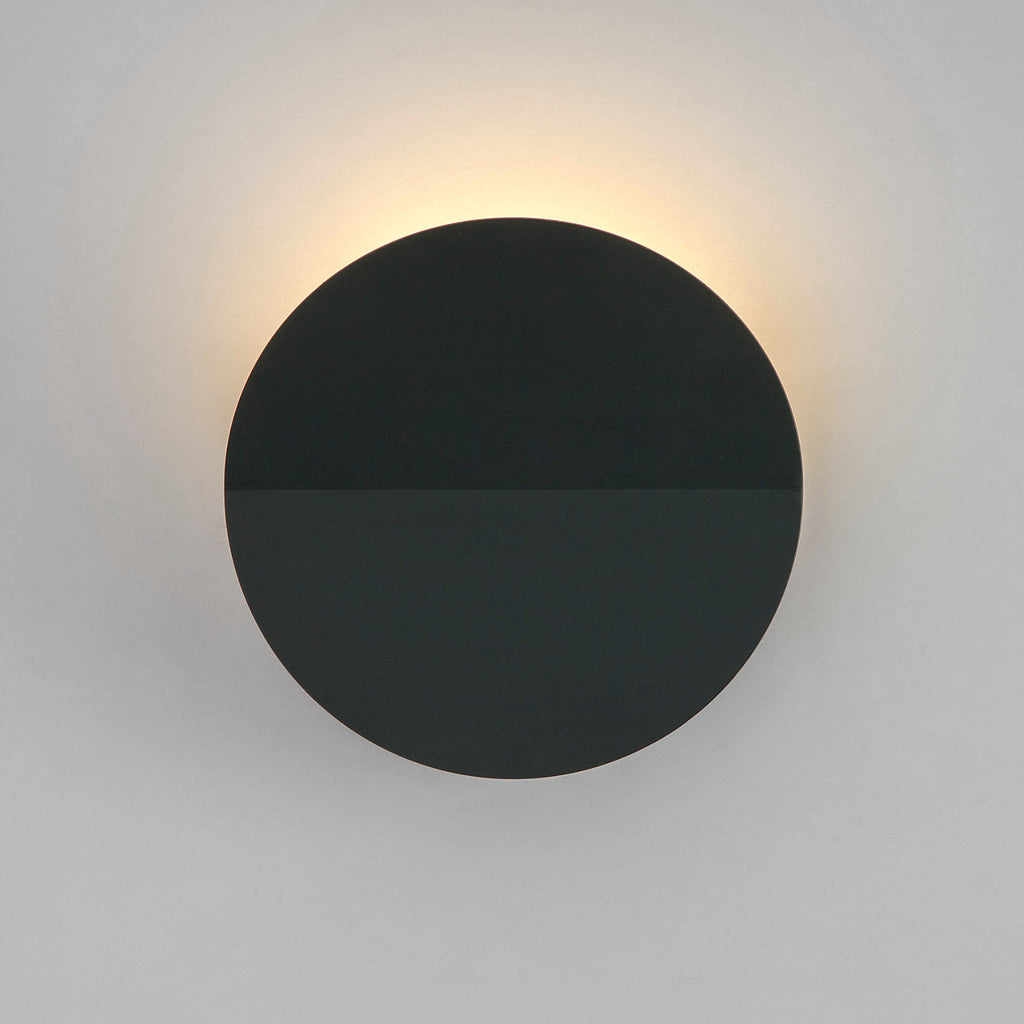 Disk Black Diffuser Wall Light | Vaunt Design