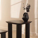 Larsen Ribbed Side Table Black