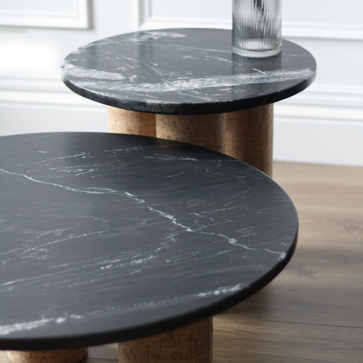 Black Marble Side Table