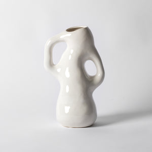 Cream Wonky Vase 