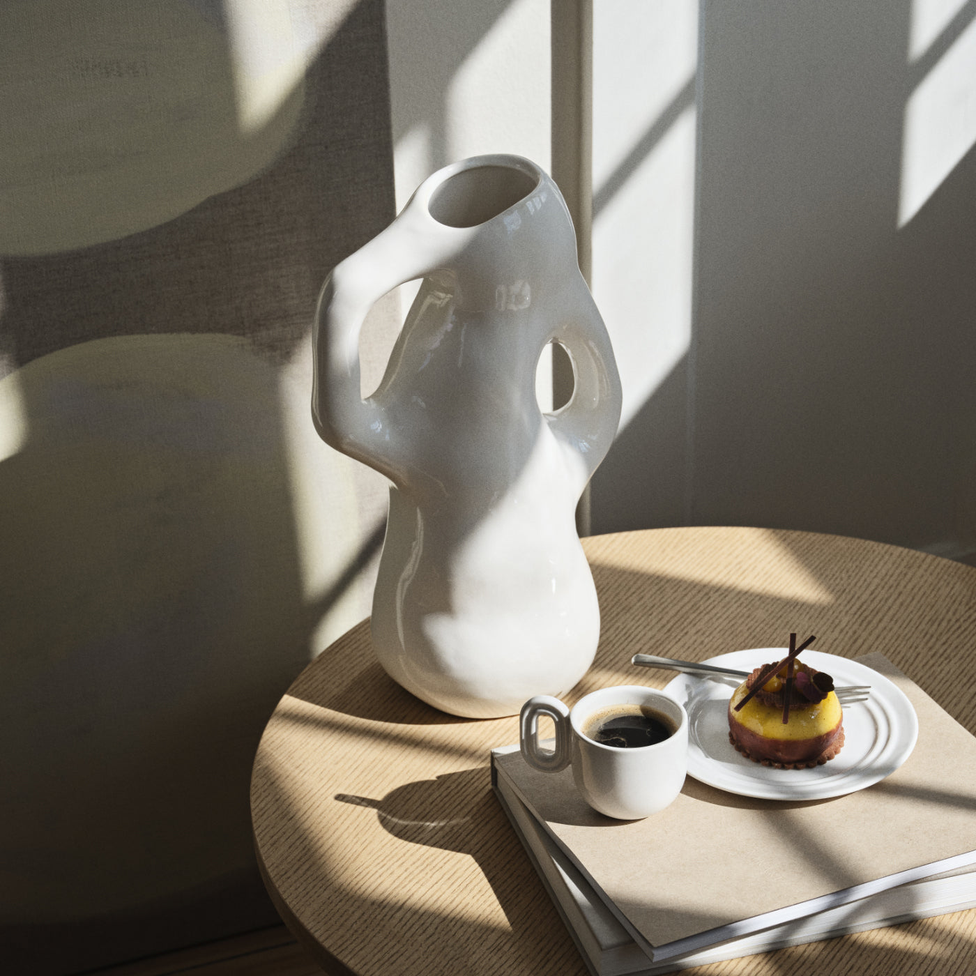 【 okazu⠀】 Okazu Japandi Trinket Bowl, Lidded, Dish, Ceramic, Large | Vaunt