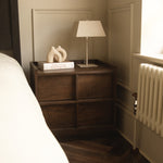 Hana Dark Wood Bedside Table