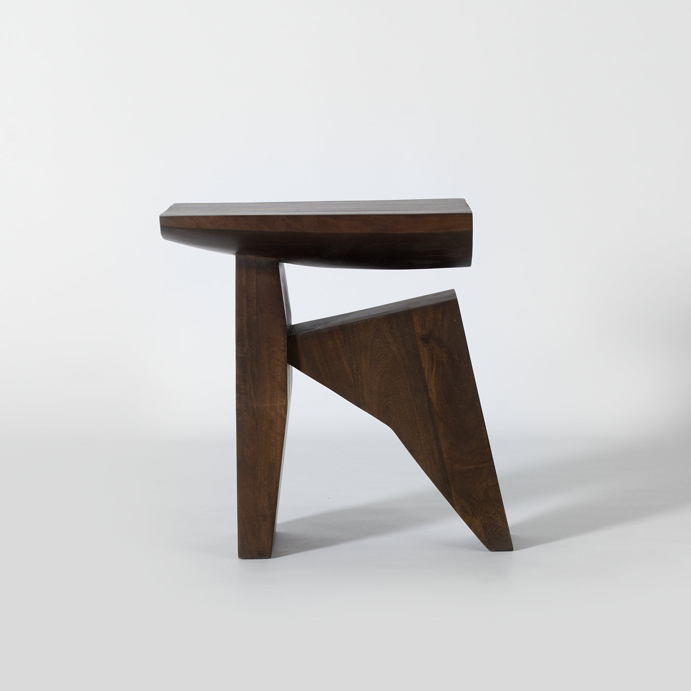 abstract wooden stool