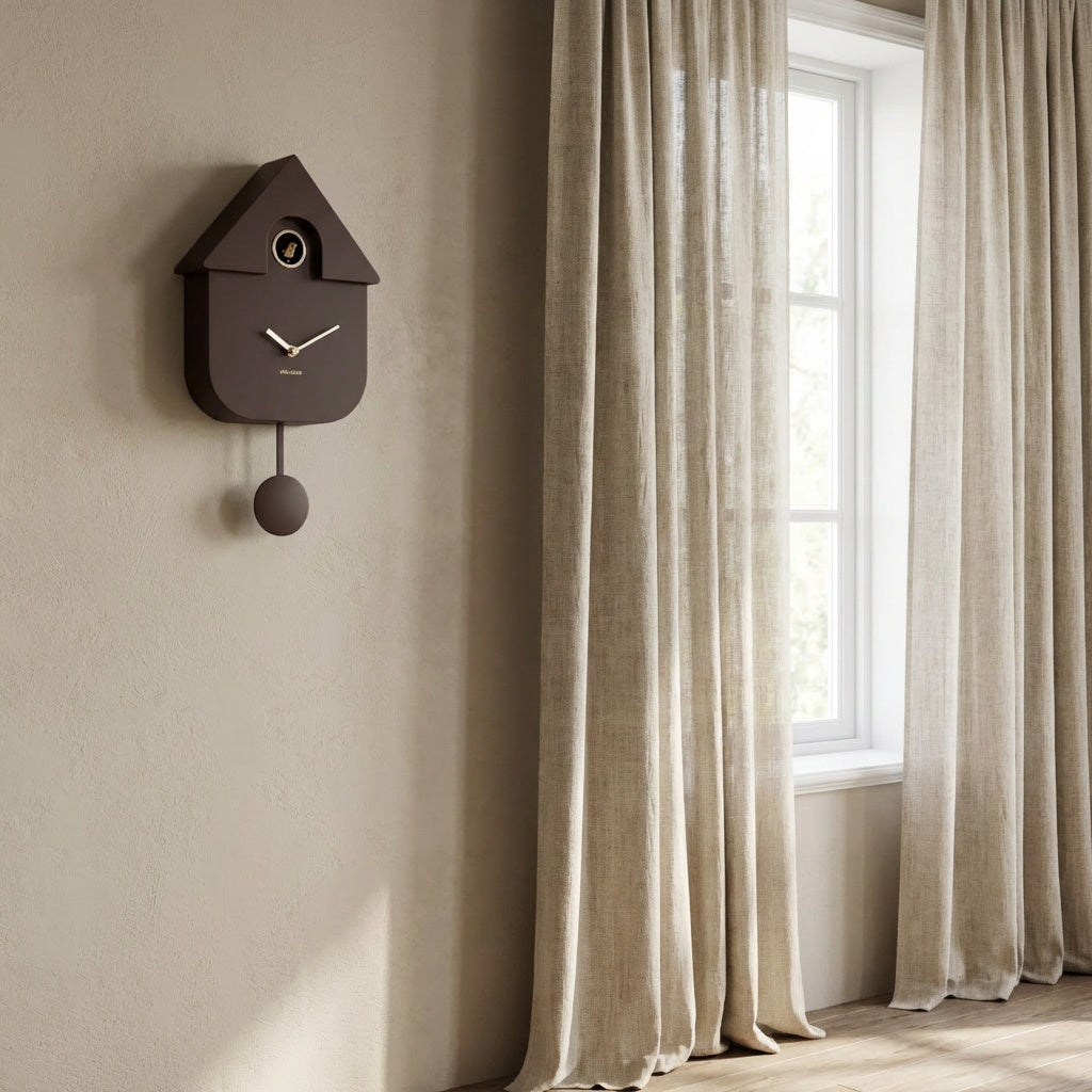 Dark brown cuckoo clock