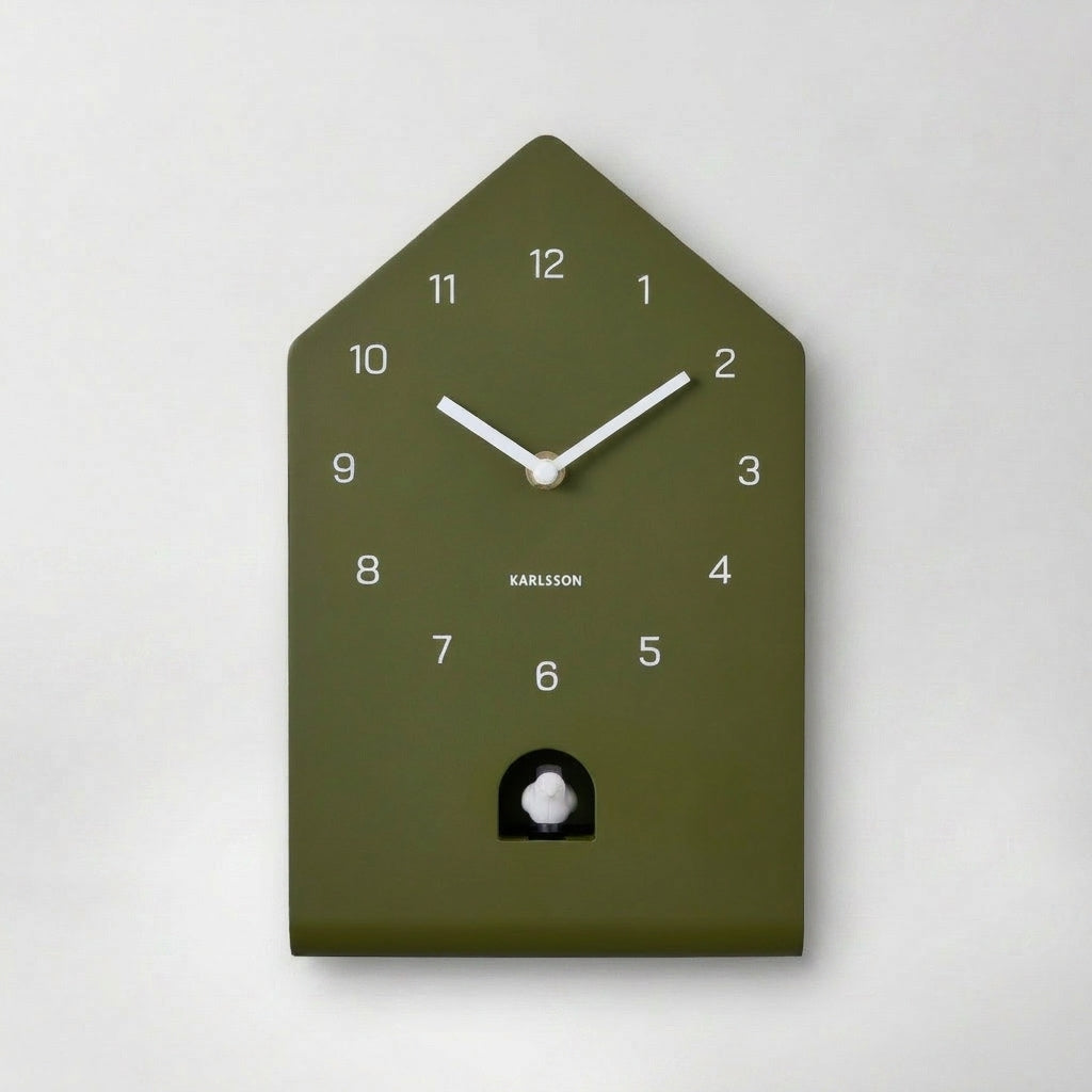 Forest green cuckoo clock