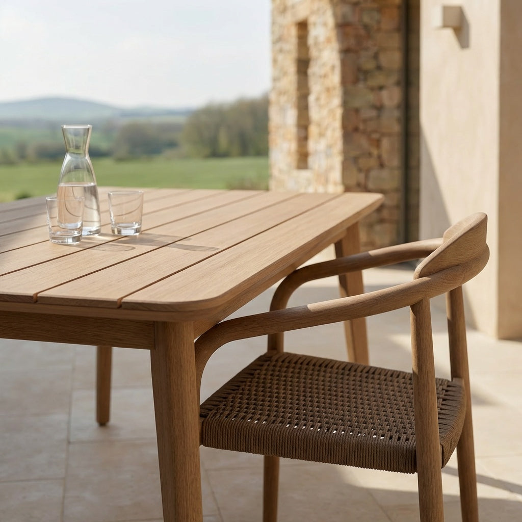 Wooden outdoor dining chair