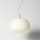 Large frosted glass pendant light