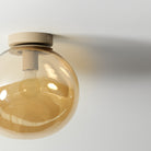 Blown glass ceiling light