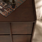 Dark acacia sideboard