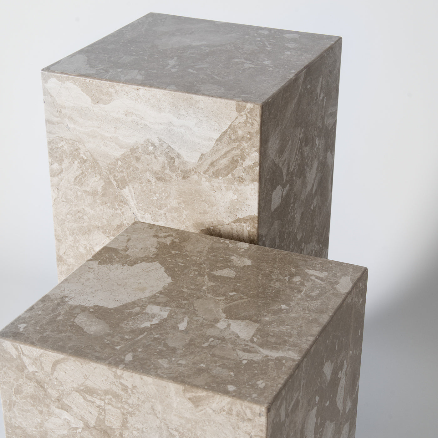 Marble side table set