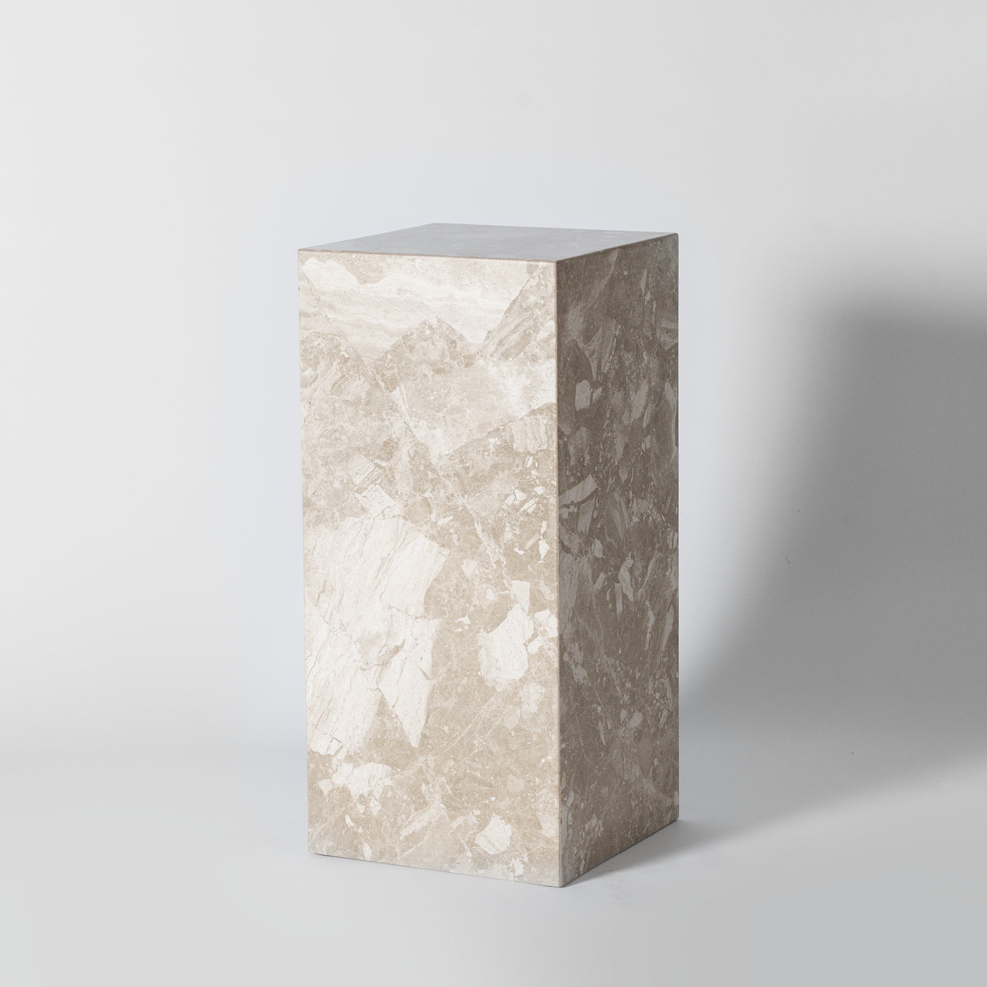 Grey marble plinth 