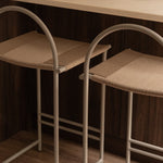 Kirei Arched Bar Stool Beige