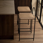 Kirei Arched Bar Stool Black