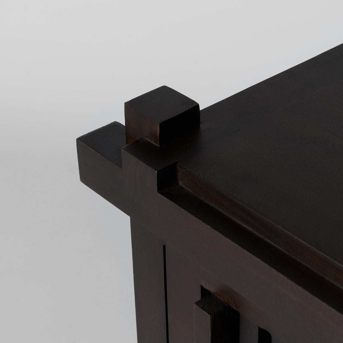 Slatted door bedside table