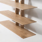 Oak wall shelving