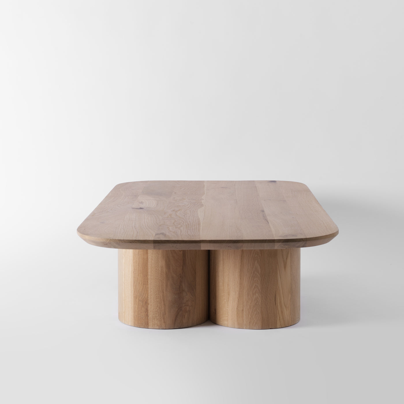 Hikui Coffee Table, Low Coffee Table, Oak, Minimal, Chunky Leg