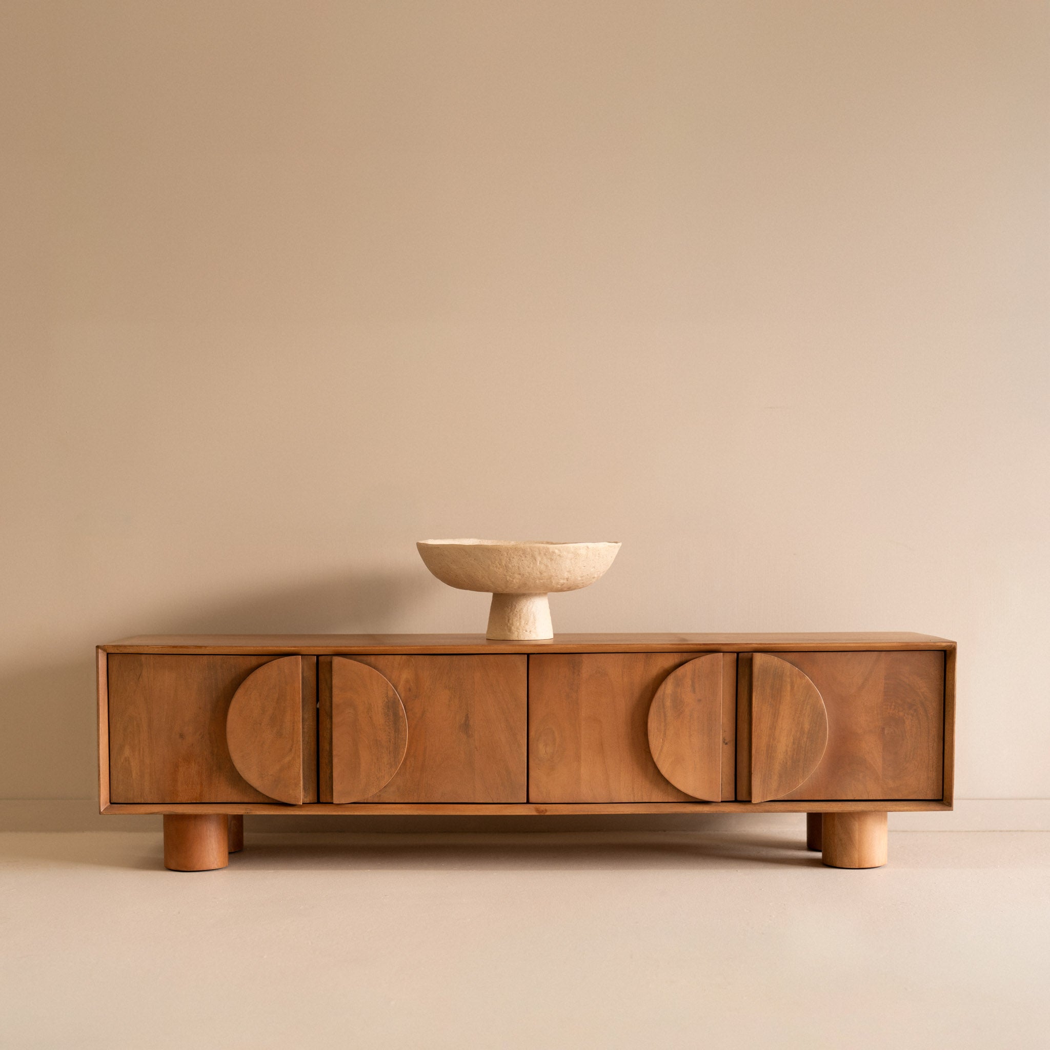Mango wood tv stand
