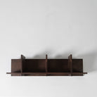 Acacia wall shelf, walnut