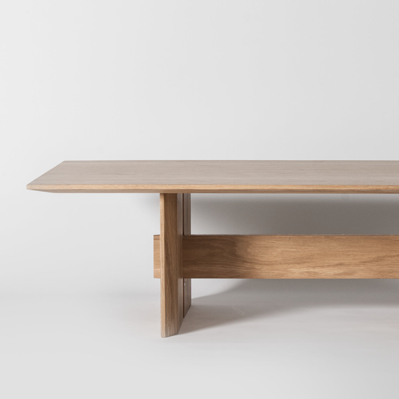 Solid oak coffee table