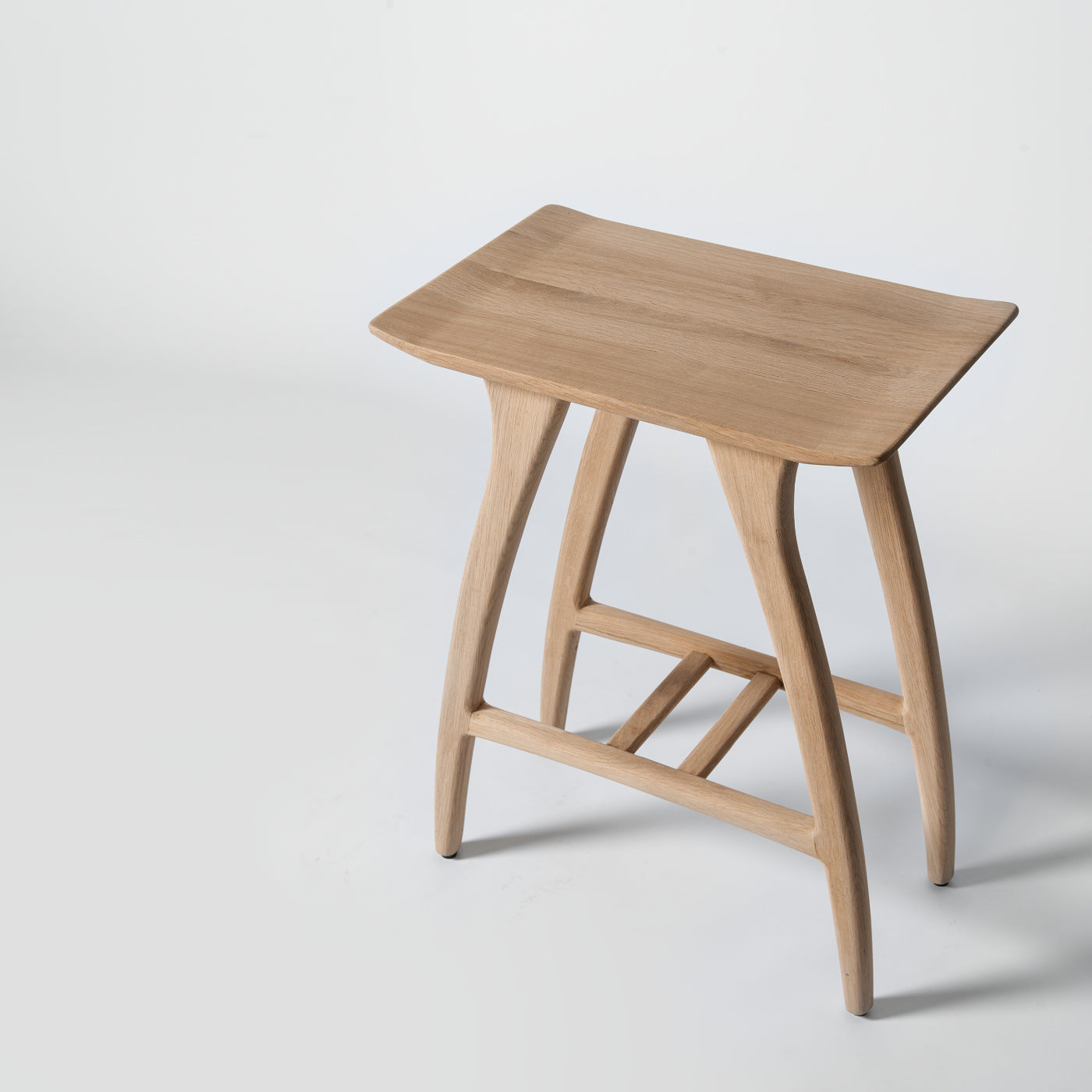 Minimalist oak bar stool