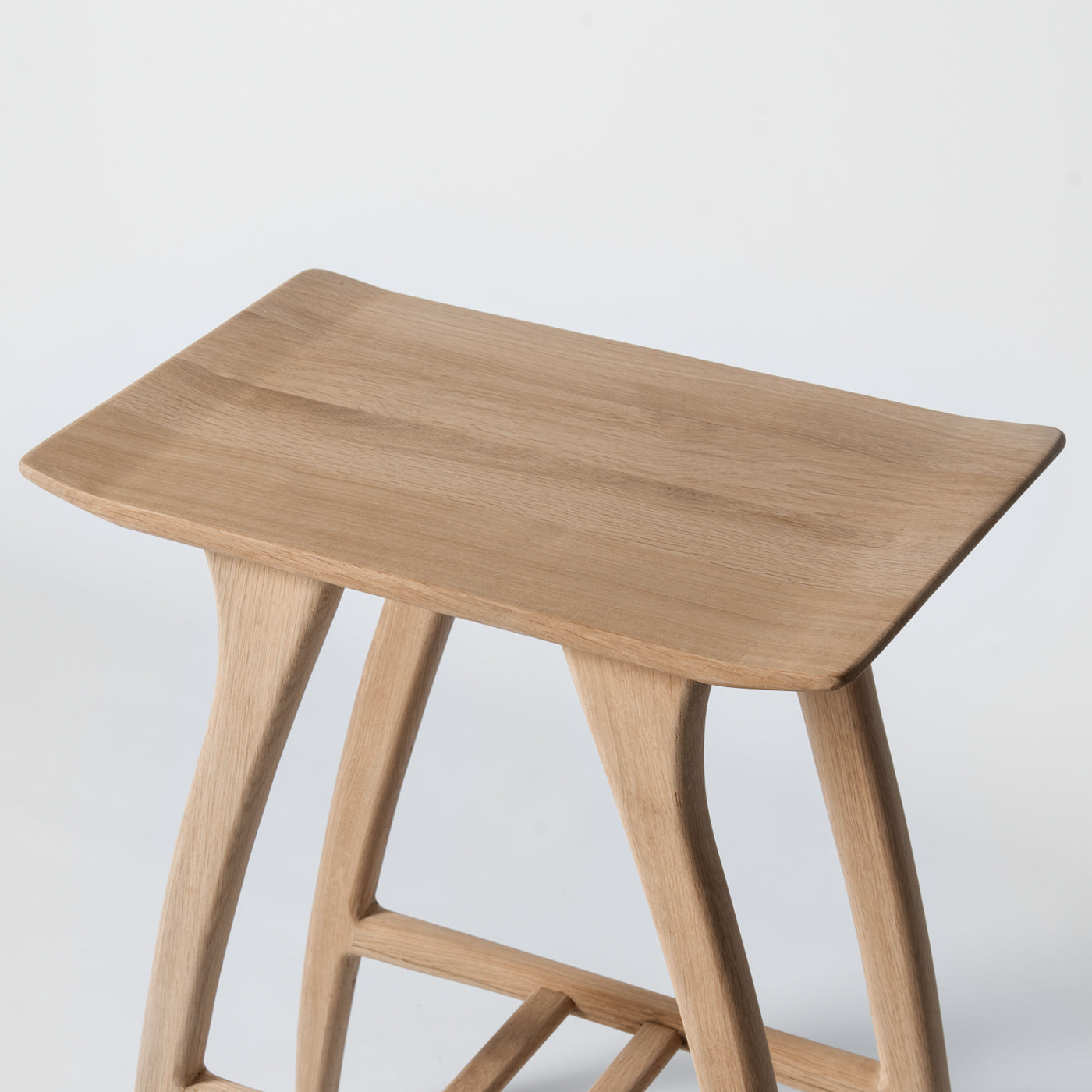 Solid oak bar stool