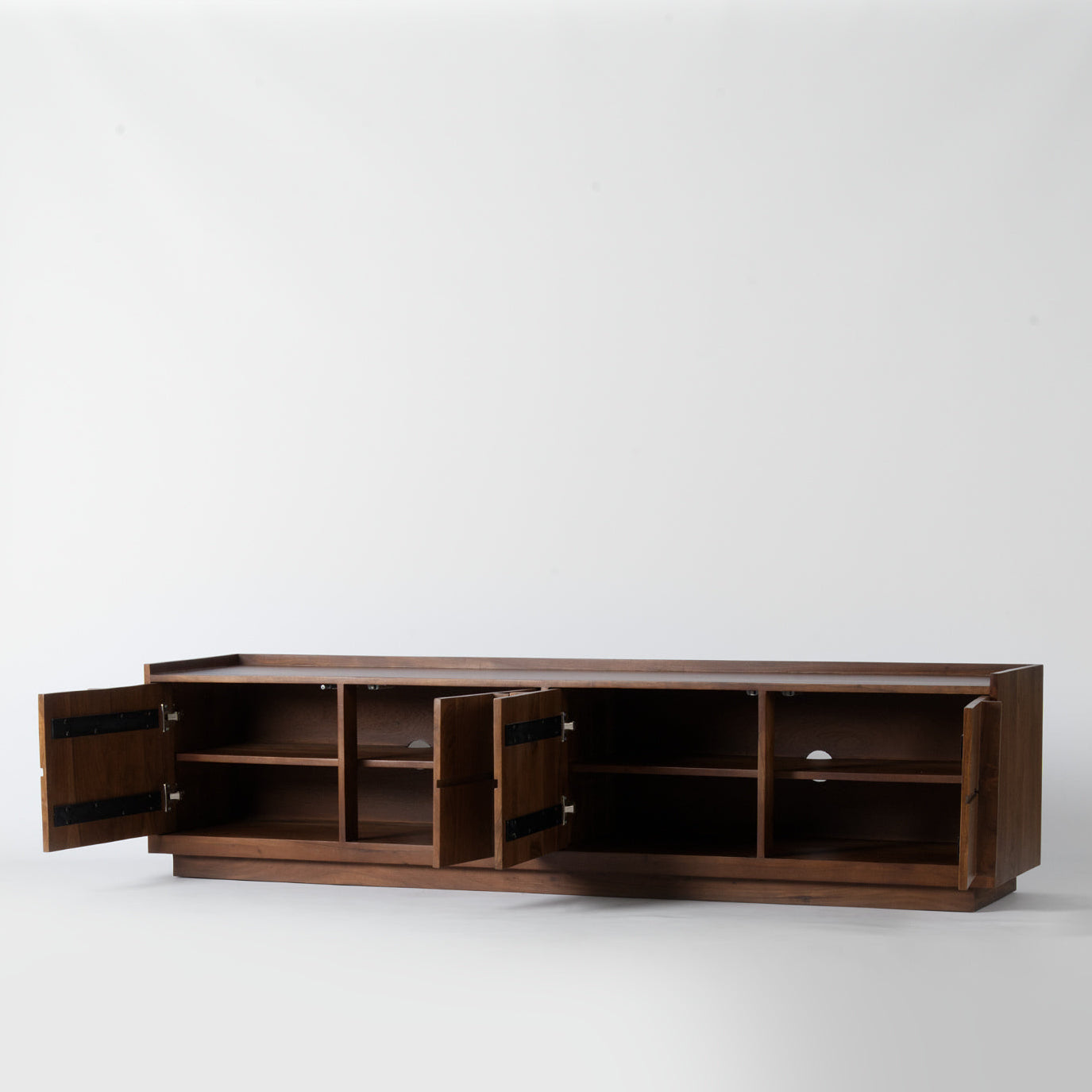 Dark wooden TV unit