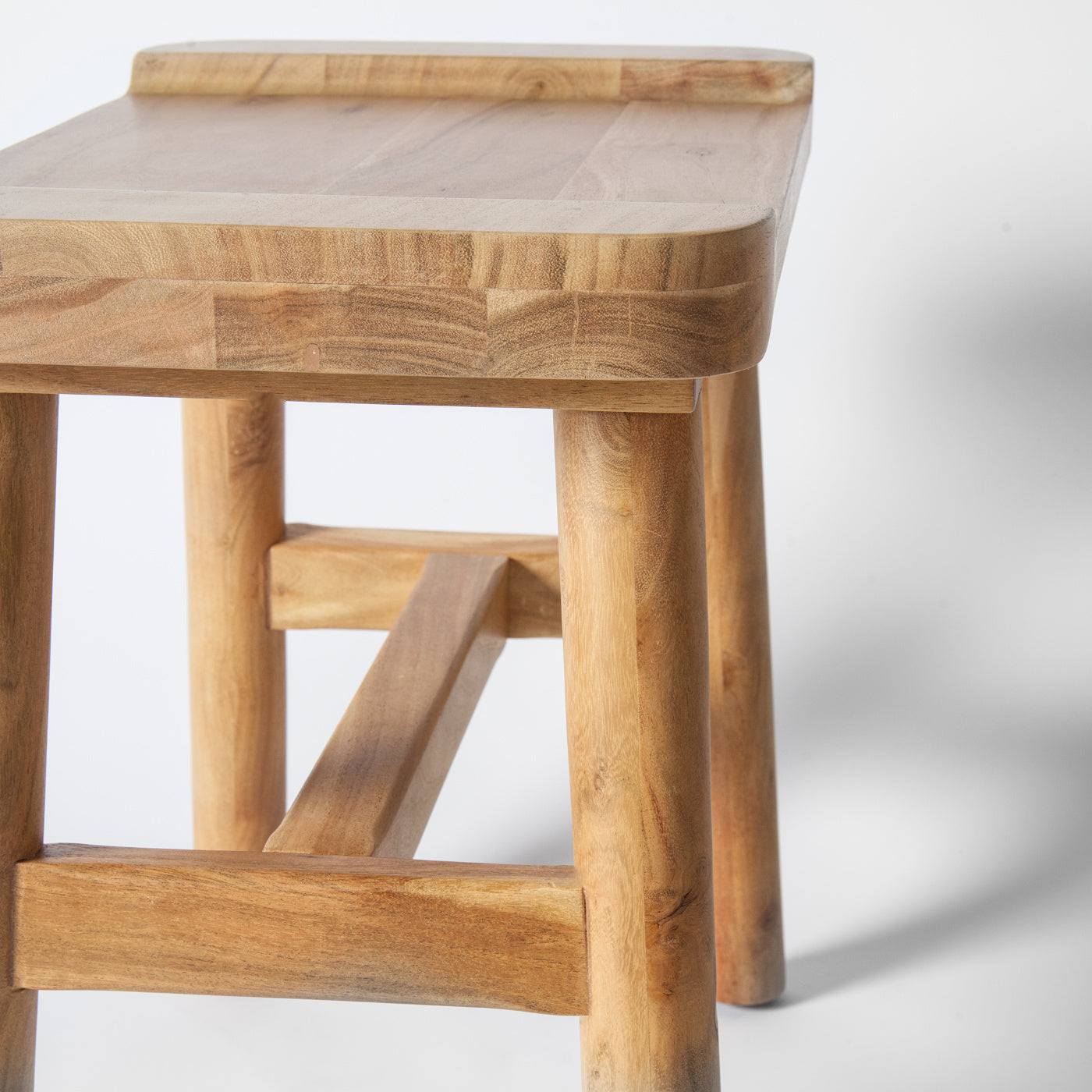 Acacia milking stool
