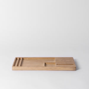 oak desk tidy