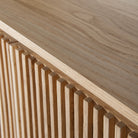 Slatted door cabinet