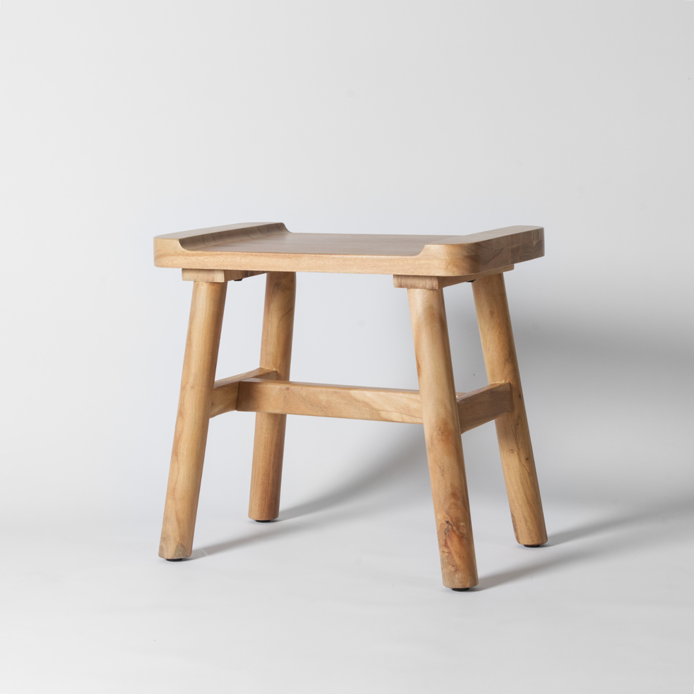 Footstool Oak Finish