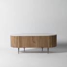 Japandi corner tv unit