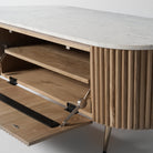 Fluted oak media unit