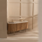 Oak corner media unit