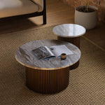 Olavi Brown Marble Coffee Table