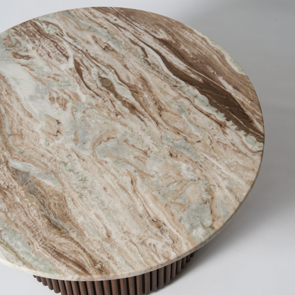 Brown marble coffee table
