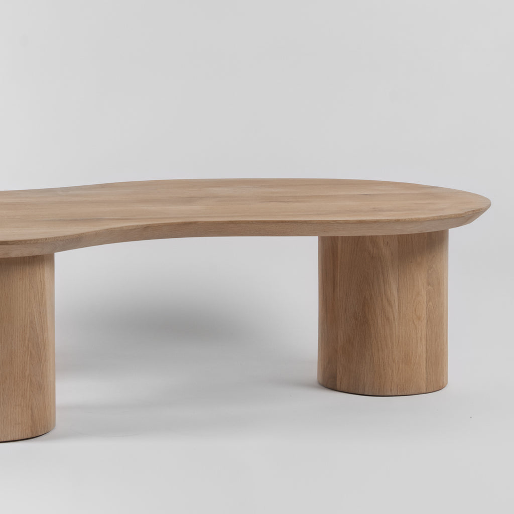 Organisk Organic Low Coffee Table, Solid Oak, Freeform – Vaunt Design