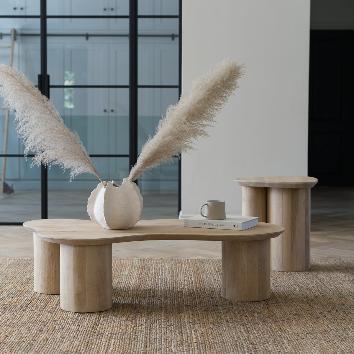 Organisk Organic Low Coffee Table, Solid Oak, Freeform – Vaunt Design