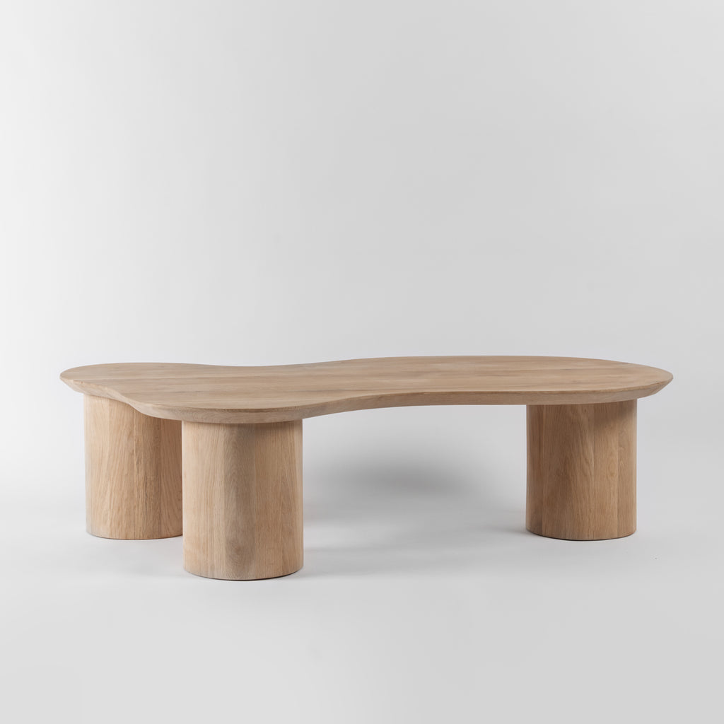 Organisk Organic Low Coffee Table, Solid Oak, Freeform – Vaunt Design
