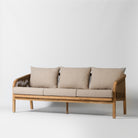 3 seat wooden sofa