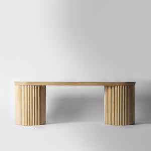 Ribbed Dining Bench