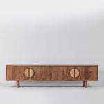 Edvard Acacia Ribbed TV Stand