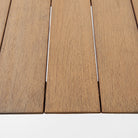 Natural wooden outdoor dining table