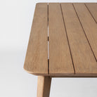 Weatherproof outdoor dining table