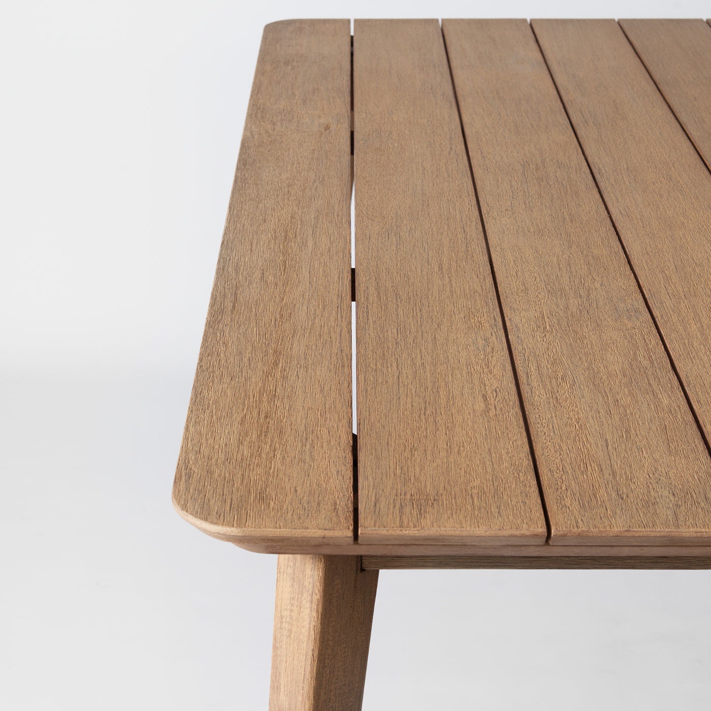 Weatherproof outdoor dining table