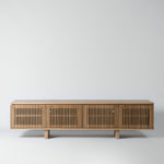 Palea Oak Slatted TV Stand