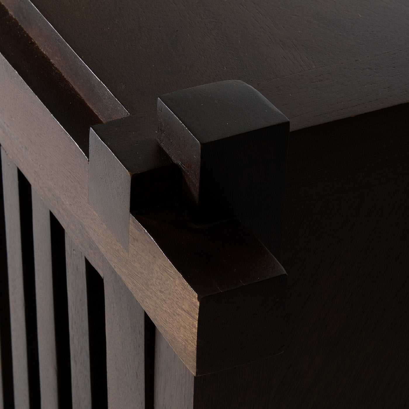 Dark japandi cabinet